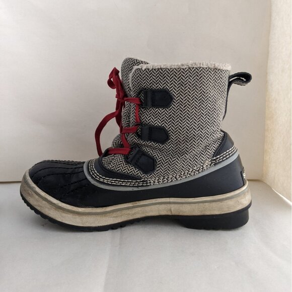 Sorel Tivoli Houndstooth Womens Insulated Waterproof Short Snow Winter Boot Sz 7 - Picture 2 of 7